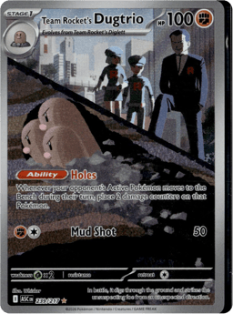 2026 Team Rocket's Dugtrio #239 Ascended Heroes