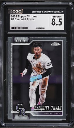 2026 Topps Chrome Ezequiel Tovar #8 CGC 8.5 NM-MT+