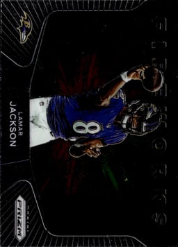 2020 Lamar Jackson #6 Prizm Fireworks