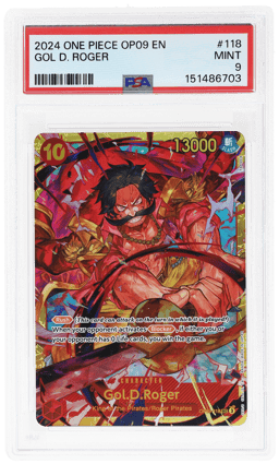 2024 One Piece Emperors In the New World Gol D Roger #OP09-118 PSA 9