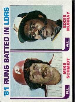1982 Eddie Murray #163 1981 Leaders