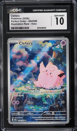 2026 Pokemon Mega Evolution Perfect Order IR Clefairy #94 CGC 10 GEM MINT