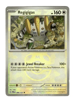 2025 Regigigas  (Master Ball) #86 Prismatic Evolutions