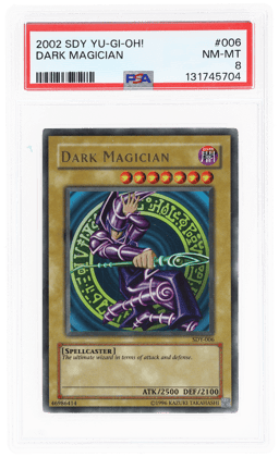 2002 Yu-Gi-Oh! Starter Deck Dark Magician #SDY-006 PSA 8