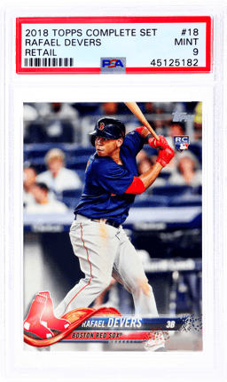 2018 Topps Complete Set Retail Rafael Devers #18C PSA 9