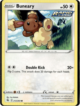 2021 Buneary #212 Fusion Strike
