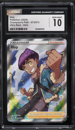 2020 Pokemon Sword & Shield Champion's Path Full Art Hop #73 CGC 10 GEM MINT