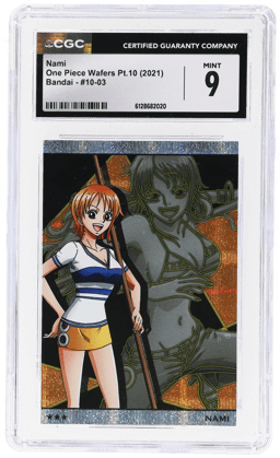 2021 One Piece Wafers Grand Log Nami #10-03 CGC 9