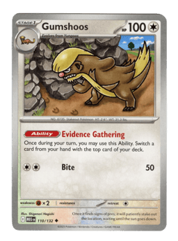 2025 Gumshoos #110 Mega Evolution