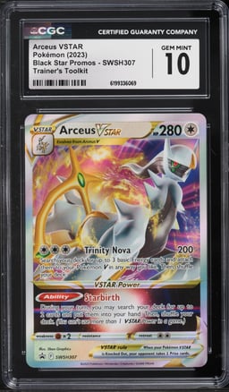 2023 Pokemon Sword & Shield Promo Trainer's Toolkit Arceus VSTAR #SWSH307 CGC 10 GEM MINT