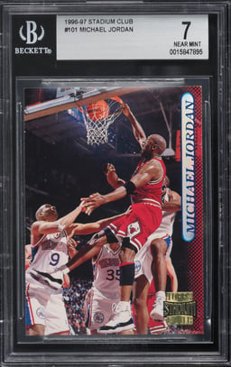 1996 Stadium Club Basketball Michael Jordan #101 BGS 7 NRMT