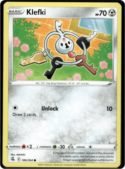 2021 Klefki #186 Fusion Strike