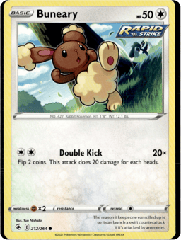 2021 Buneary #212 Fusion Strike