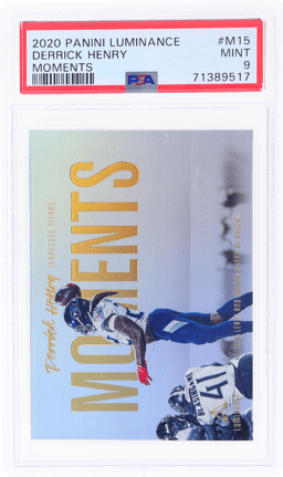 2020 Panini Luminance Moments Derrick Henry #15 PSA 9