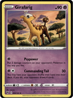 2020 Girafarig #65 Vivid Voltage