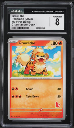 2023 Pokemon Scarlet & Violet My First Battle Deck Growlithe CGC 8 NM-MT