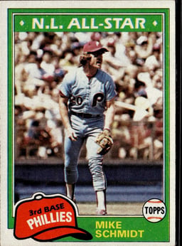 1981 Mike Schmidt #540 N.L. All-Star
