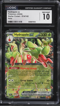 2024 Pokemon Scarlet & Violet Stellar Crown Holo Hydrapple EX #14 CGC 10 GEM MINT