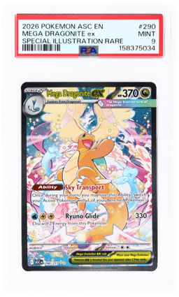 2026 Pokemon Mega Evolution Ascended Heroes Special Illustration Rare Mega Dragonite Ex #290 PSA 9