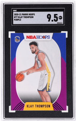 2020 Panini Hoops Purple Klay Thompson #77 SGC 9.5