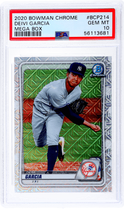 2020 Bowman Chrome Mega Box Prospects Refractor Deivi Garcia #BCP214 PSA 10