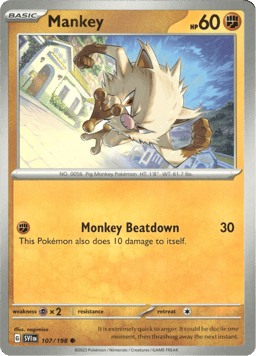 2024 Mankey #45 Paldean Fates