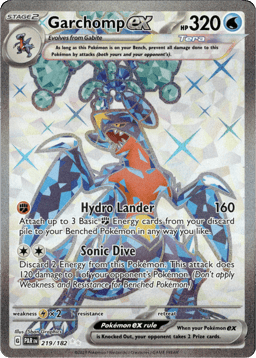 2023 Garchomp ex #219 Paradox Rift
