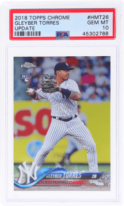 2018 Topps Chrome Update Gleyber Torres #HMT26 PSA 10