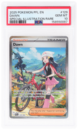 2025 Pokemon Mega Evolution Phantasmal Flames Special Illustration Rare Dawn #129 PSA 10