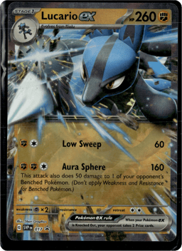 2023 Lucario ex #17 Scarlet & Violet Black Star Promos