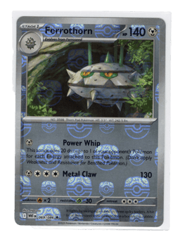 2025 Ferrothorn  (Master Ball) #069 White Flare