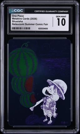 2026 One Piece Japanese Metakira Cards Shueisha Natsucomi Summer Comic Fair CGC 10 GEM MINT