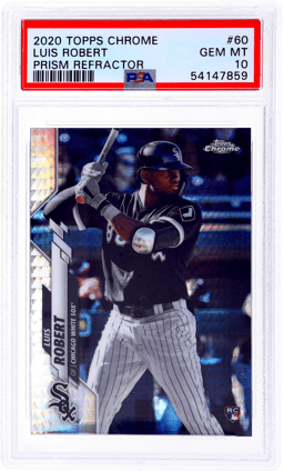 2020 Topps Chrome Prism Refractor Luis Robert #60 PSA 10