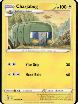 2021 Charjabug #100 Fusion Strike
