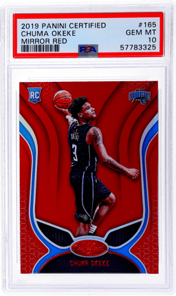 2019 Panini Certified Mirror Red Chuma Okeke #165 PSA 10