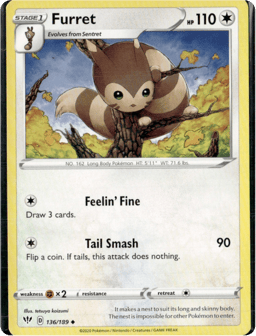 2020 Furret #136 Darkness Ablaze
