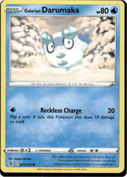 2021 Galarian Darumaka #71 Fusion Strike