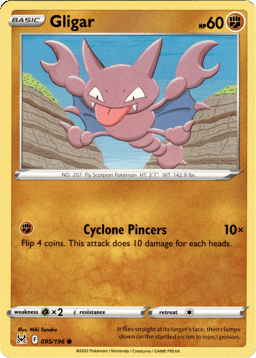 2022 Gligar #95 Lost Origin