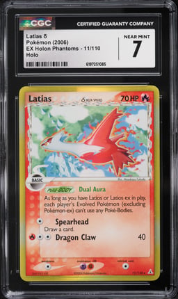 2006 Pokemon EX Holon Phantoms Holo Latias #11 CGC 7 NRMT