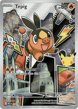 2025 Tepig #50 Mega Evolution Black Star Promos