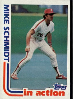 1982 Mike Schmidt #101 In Action