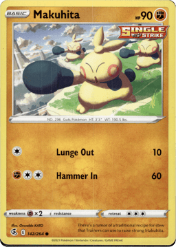 2021 Makuhita #142 Fusion Strike