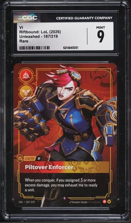 2026 Riftbound League Of Legends LoL Unleashed Vi #187 CGC 9 MINT