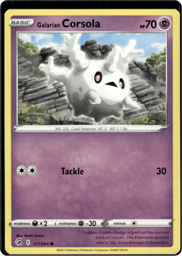 2021 Galarian Corsola #117 Fusion Strike