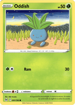 2022 Oddish #1 Lost Origin