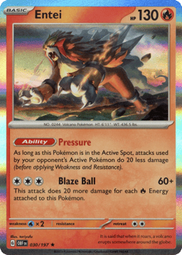 2023 Entei #30 Obsidian Flames