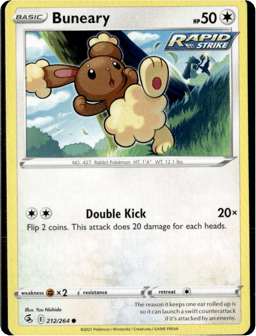 2021 Buneary #212 Fusion Strike