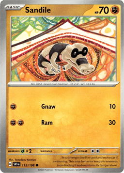 2023 Sandile #115 Scarlet & Violet