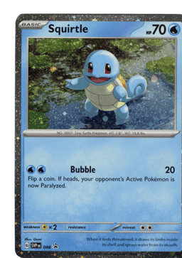 2023 Squirtle #48 Scarlet & Violet Black Star Promos