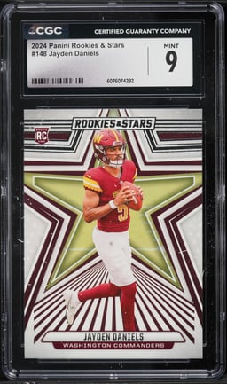 2024 Panini Rookie & Stars Jayden Daniels ROOKIE #148 CGC 9 MINT